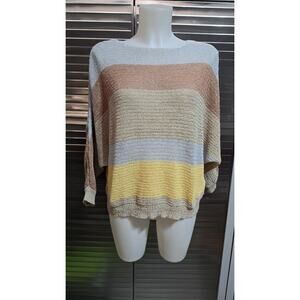 Style Me Chic Knit Crop Sweater Size L Dainty Wing Sleeve